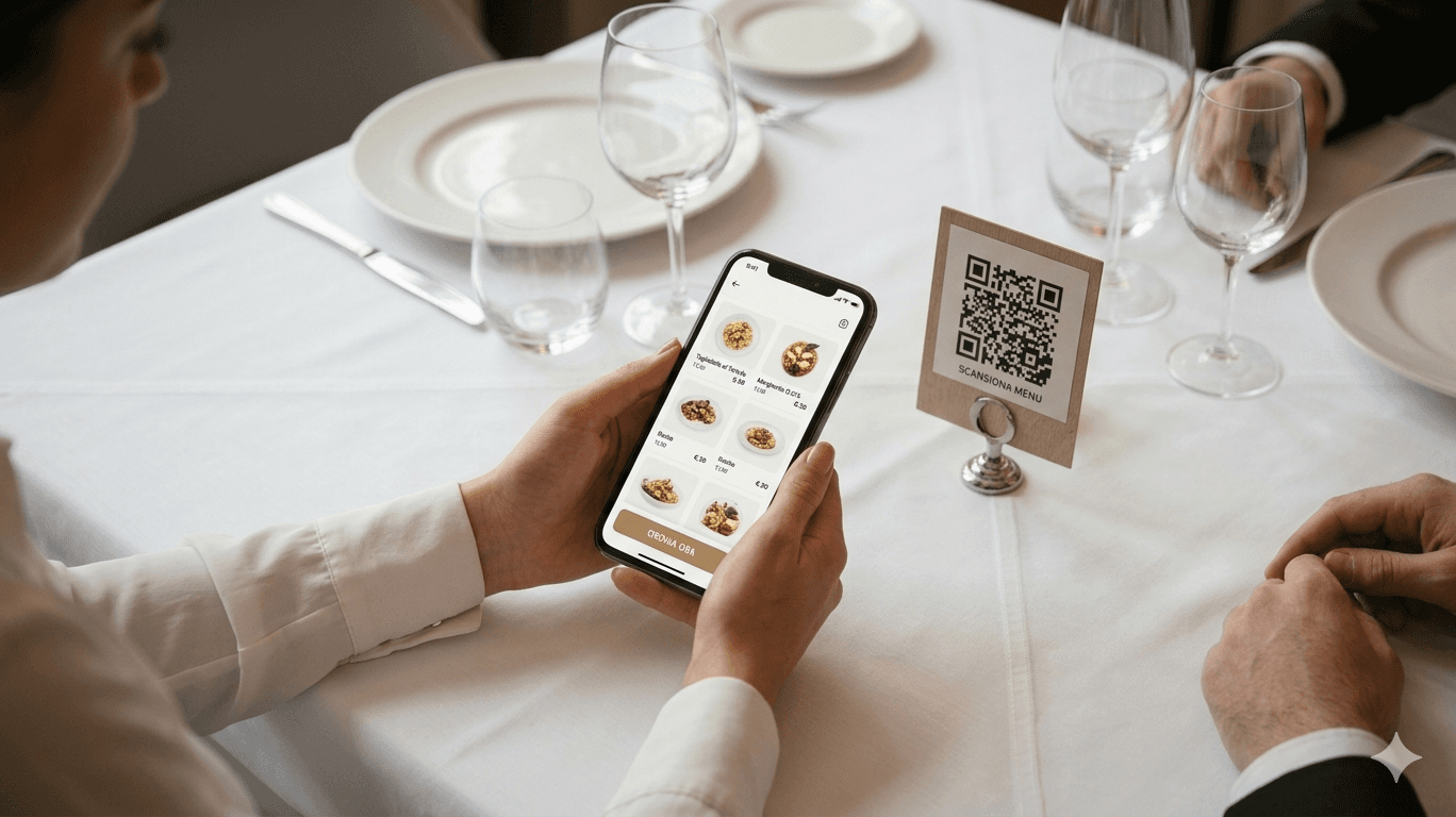 Menu multilingue per ristorante: 15 lingue AI e allergeni EU