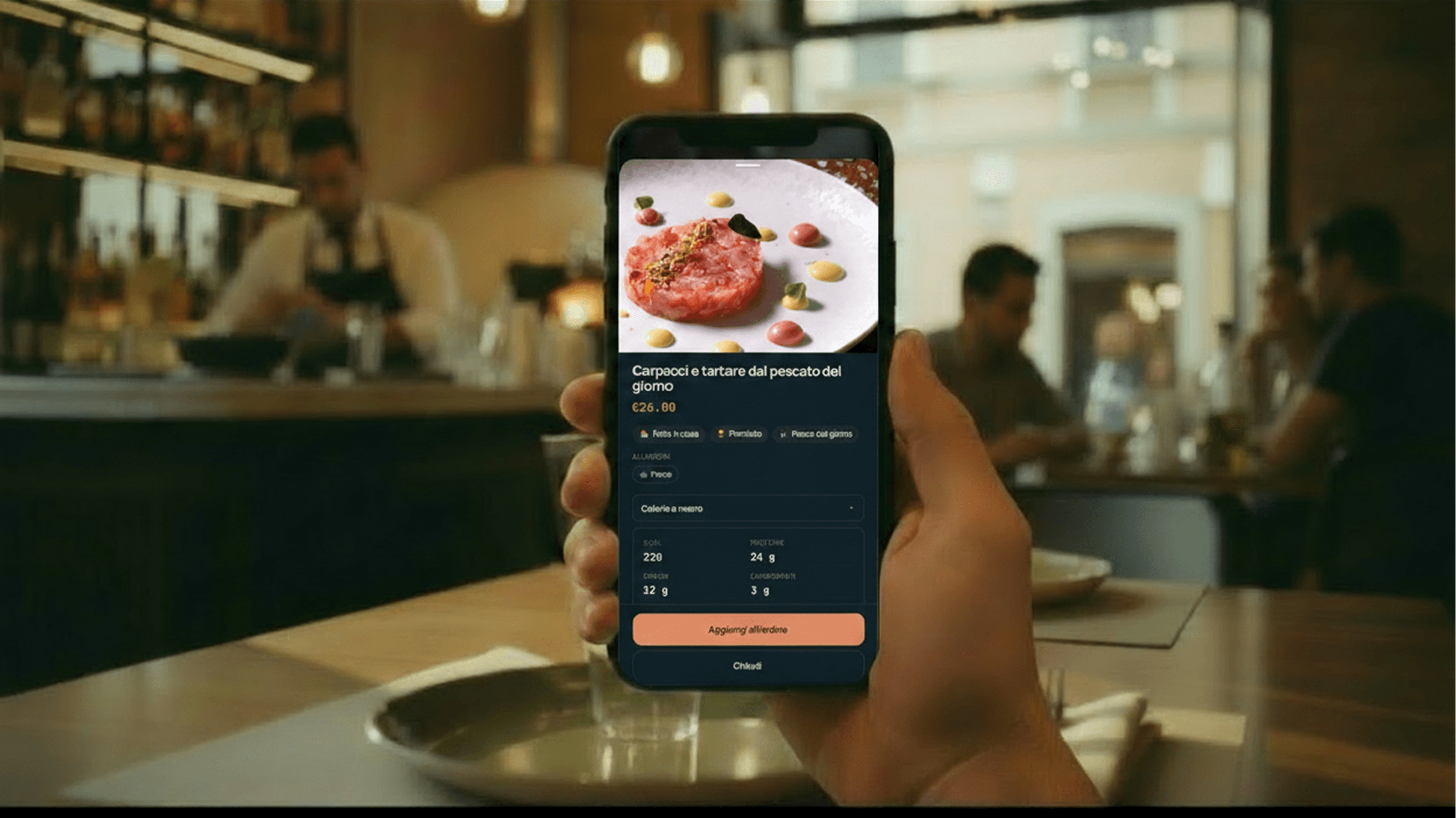 Menu digitale per ristorante turistico: traduzioni AI, allergeni EU e piatti in evidenza